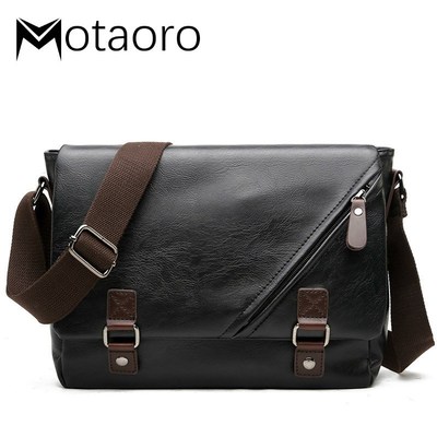 Promotional Men Messenger Shoulder Bag Vintage Large Horizo