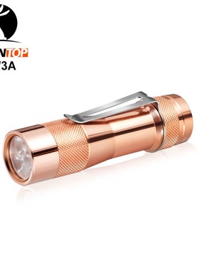FW3A Copper Small Flashlight 3* XP-L HI LEDs max 2800 lumen