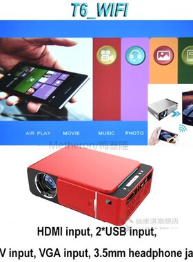 NIC T6 LED Full HD 1080P Projector 3500 lus Home Theater Bea