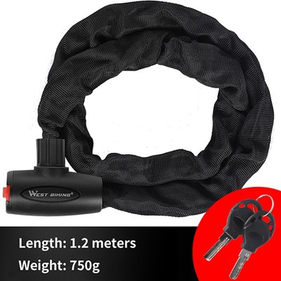 Bicycle Chains Lock Anti-theft Safety MTB Bike Lock With 2 K