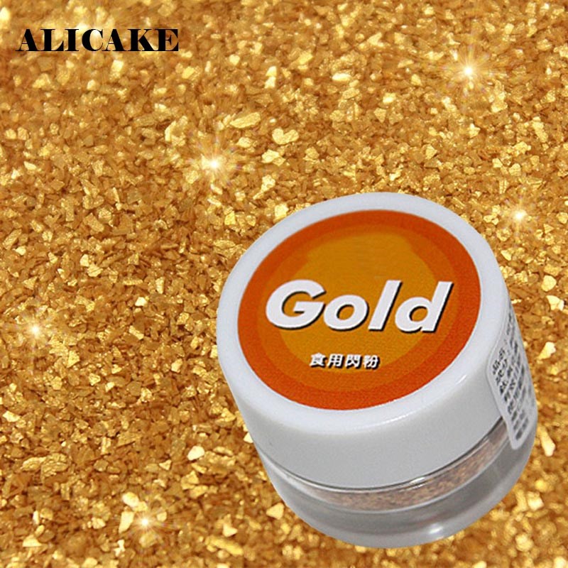 5g Gold Edible Glitter Lollipop Cake Fondant Chocolate Deco