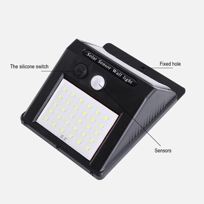 20/30 LED Solar Power Light PIR Motion Sensor 1/2/4pcs Solar