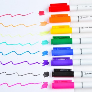 8 Pcs/Set Clothes Textile Marker Fabric Paint Pen DIY Crafts