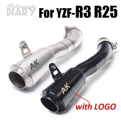 MT03 R25 R3 Motorcycle Full Systems Akrap AK Exhaust Muffler
