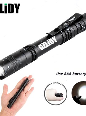 Pen Light Mini Portable LED Flashlight Waterproof 1 Switch