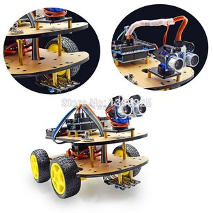 Robot Functional breadboard Multi Mini Kit Car For Assembly