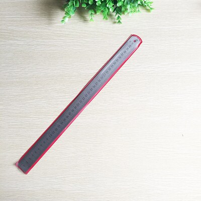 3Pcs Stainless Steel Ruler Metal Ruler for Engineering Schoo