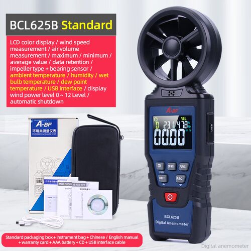A-BF Digital Anemometer High-precision Wind Speed Meter Hand