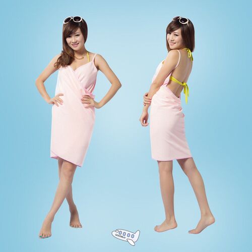 Home Textile Towel Women Robes Bath Wearable Towel Dress Wom