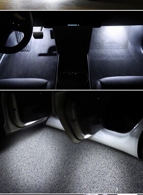 4-pack White Full LED Interior Lighting For Tesla Model S 3