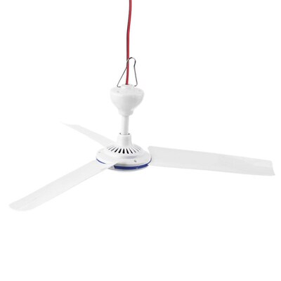 DC 12V 6W Ceiling Fan Air Cooler 3 Leaves Fan for Car Bed Ca