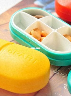 6 Days Foldable Pill Box Mini Container Drug Tablet Storage