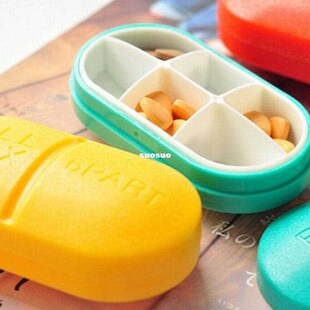 6 Days Foldable Pill Box Mini Container Drug Tablet Storage
