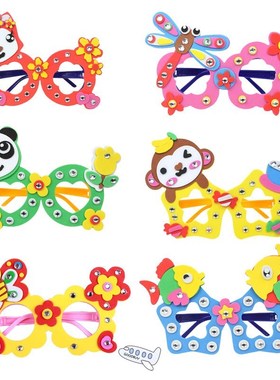 EVA Diamond painting Glasses Children's Hand-made Educationa