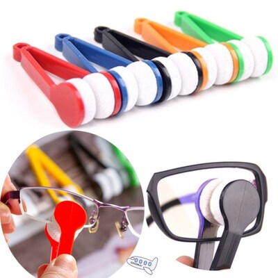 1 Pc Mini Soft Eye Glasses Lens Cleaning Brush Cleaner Wipe