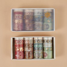 20 rolls/box Retro Divine Gold Journal Washi Tape set Adhesi