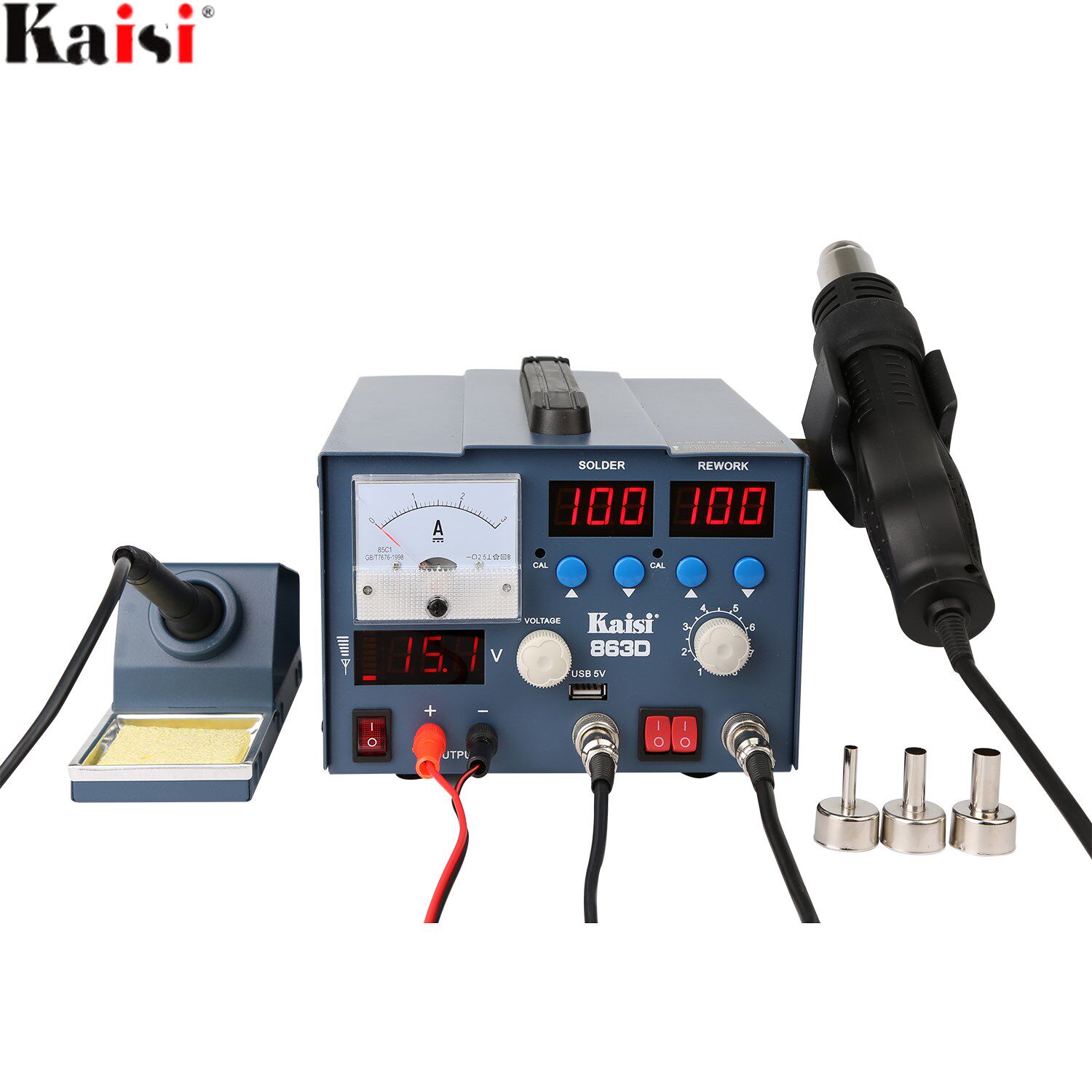 Kaisi  K 863D 3 In 1 SMD  Hot Air Soldering Rework Station