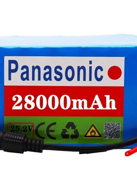 New 24V 28Ah 6S5P 18650 li-ion battery pack 25.2 V28000mAh e