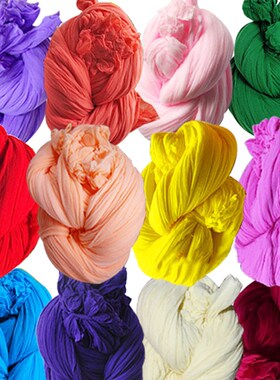 5PCS Multicolor Nylon Stocking Flowers Material Tensile Stoc