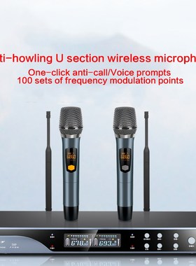Home Amplifier Singing Wireless Microphone KTV U-segment FM
