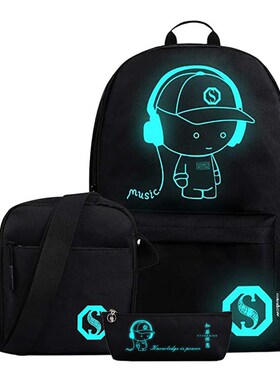 New School Backpack for Boy Girls Middle School Cartoon Boo