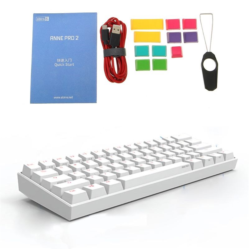 Anne Pro2 60% Bluetooth 4.0 Type-C RGB 61 Keys Mechanical Ga
