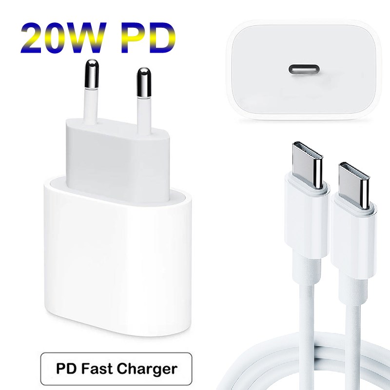 20W PD  charger For iphone 12 Pro Max USB C C2L Adapter