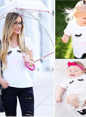 Summer Fashion Family Matching Outfits Baby Girls Clothing E