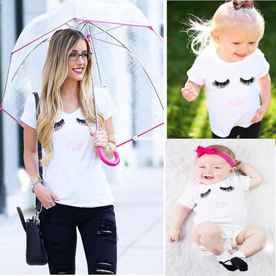 Summer Fashion Family Matching Outfits Baby Girls Clothing E