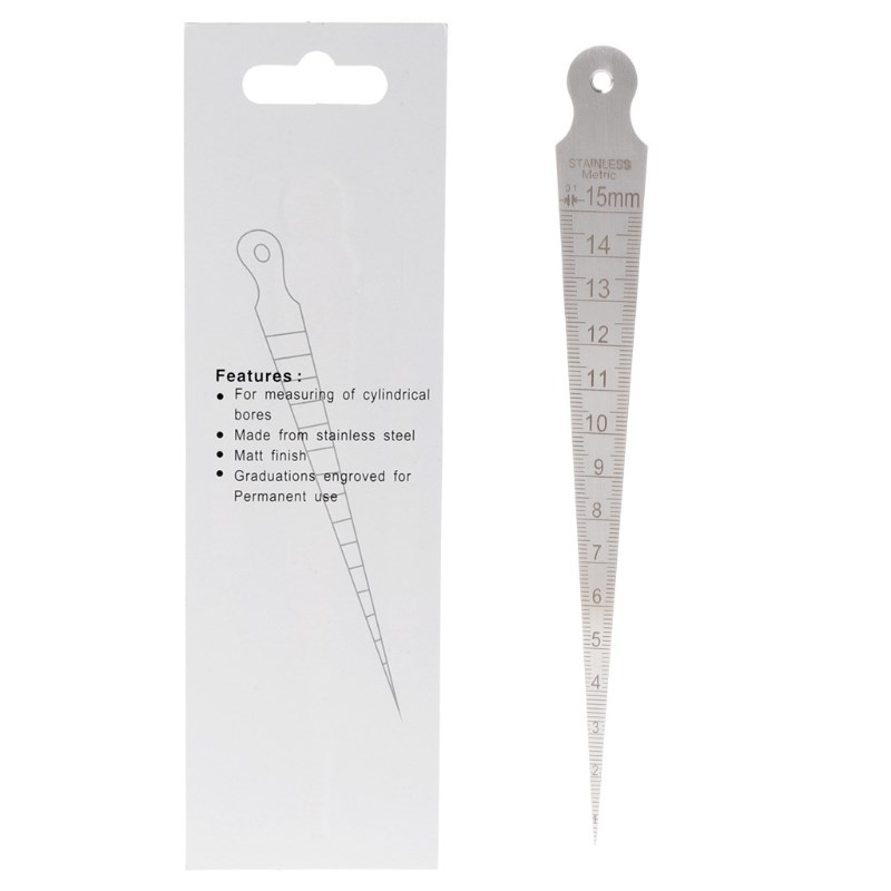 1-15mm Stainless Steel Taper Gauge Feeler Gap Hole Metric In