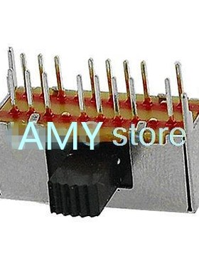 10pcs Panel PCB 16 Pin 3 Position 4P3T Mini Slide Switch Si