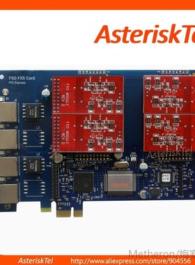 Asterisk card with 4 FXO port,FXO card PCI-E,Elastix ,Freepb