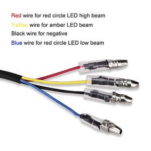 Motorcycle Bike LED Amber+red Turn Signal Blinker Light Indi