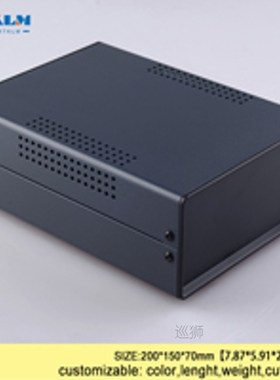 Iron project box housing for electronics diy wire connection