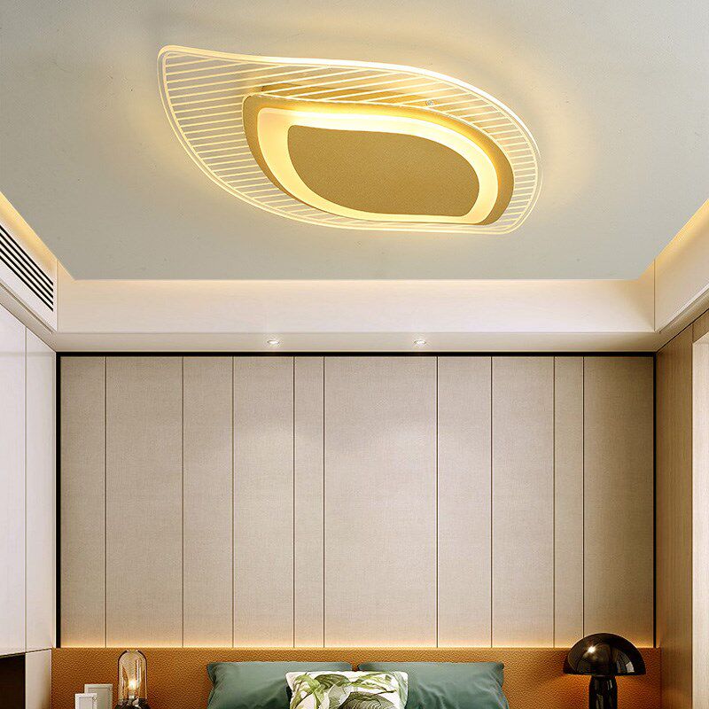 Modern Leaf Ceiling Lamp  LED Acrylic Chandeliers Lighting F
