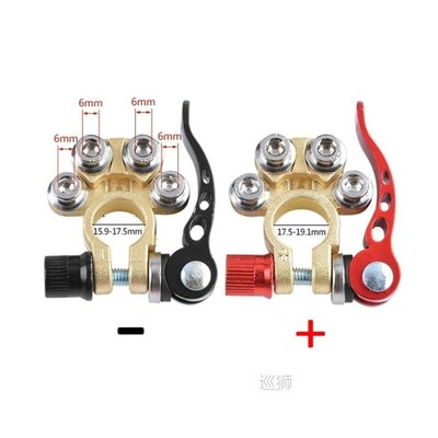 1 pair 12V 24V Car Battery Terminal Wire Cable Clamp Termina