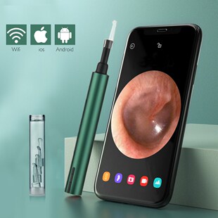 Wireless WiFi Otoscope Ear Scope Camera Waterproof Earwax Re