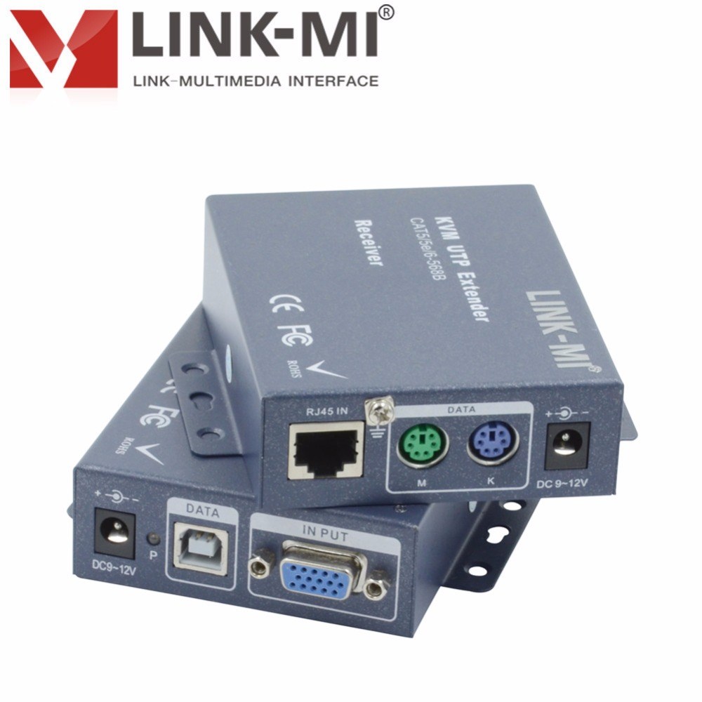 K102R KVM VGA Extender 200m Distance Over Cat5/5e/6 RJ45 P C