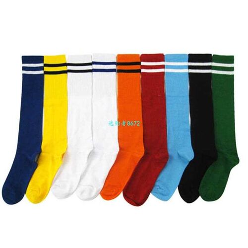 Kids Sport Football Socks Boys Girls Striped Long Soccer Soc