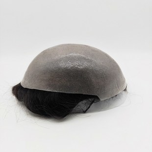 New hair system with  hair pieces super thin and soft skin b