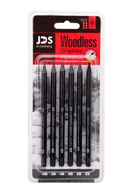 *6pcs Professional Pure Carbon Sketch Pens Charcoal Pencils