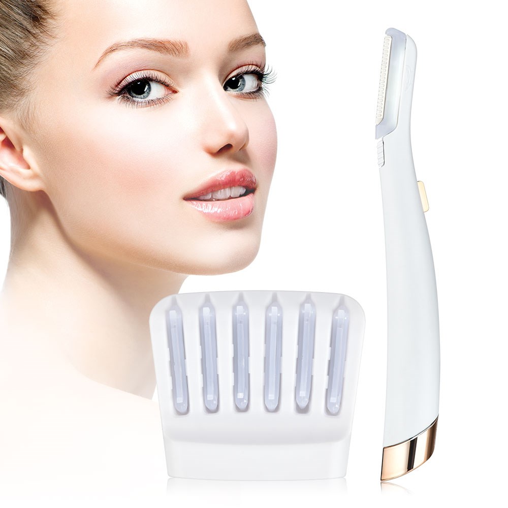 Practical Electric Face Eyebrow Scissors Hair Trimmer Mini P