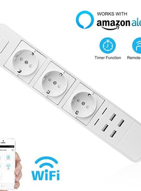 Multiple Power Socket Smart Wifi Power Strip Wireless Remot