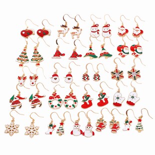 Christmas Santa Ear Studs Christms Women Jewelry Piercing St