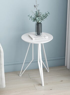 Nordic creative marble round small coffee table simple sofa