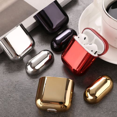 Luxury Black Gold Earphone Cover For Apple AirPods 2 1 Case
