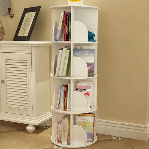 Creative Revolving Bookshelf, Simple Modern Floor Bookshelf,