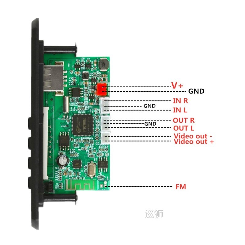 Car MP3 MP5 Player Bluetooth 5.0 Car kit Video 1280x720 MP5