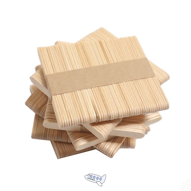 50Pcs/Lot Wooden Craft Ice Cream Sticks Pop Popsicle Sticks