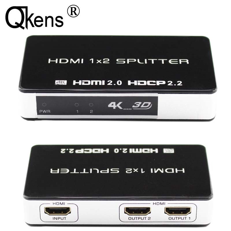 4K HDMI Splitter 1x2 Distributor HDMI Video Splitter Box UH